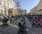 Protest in Liov Ucraina numit Pretul razboiului cu carucioare de copii goale in memoria celor peste 100 de copii ucisi deja 18 marie 2022 FOTO EPA-EFE