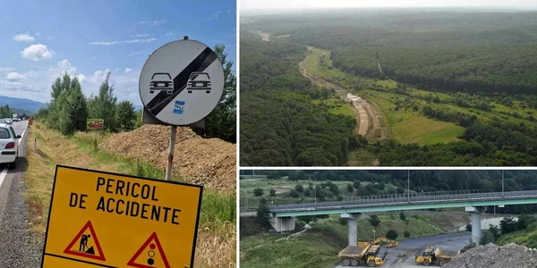 Autostrada Lugoj Deva  Șantierul  Foto Daniel Guță  și DN 68 A Foto DRDP Timișoara jpg