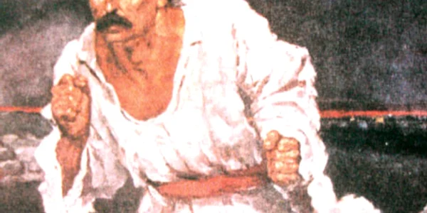 Tabloul lui Octav Băncilă, intitulat „1907“ şi inspirat din Răscoala de la 1907 