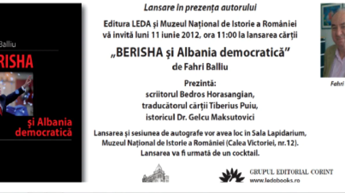 “BERISHA şi Albania democratică” de Fahri Balliu png