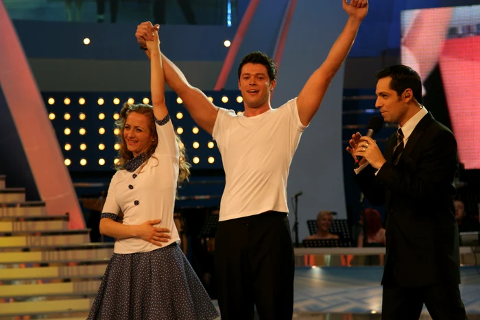 La “Dansez pentru tine”, în 2006, alături de Carmen Stepan. Cei doi au câștigat atunci concursul