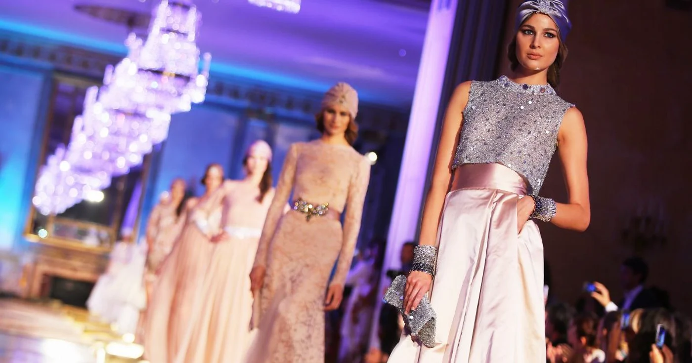 Colecţia Giada Curti, prezentată în cadrul evenimentului AltaRoma Alta Moda de la Roma, s-a centrat pe cultura arabă. FOTO Gulliver Getty Images