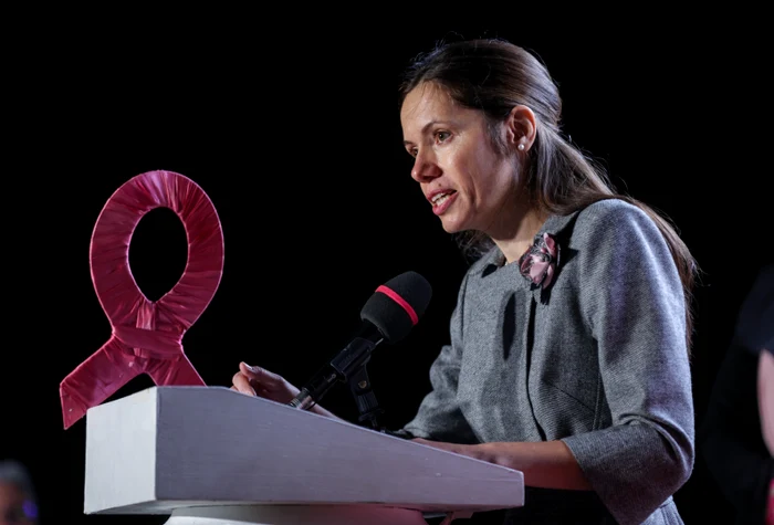 Mirabela Grădinaru, în timpul discursului FOTO Administrația Prezidențială