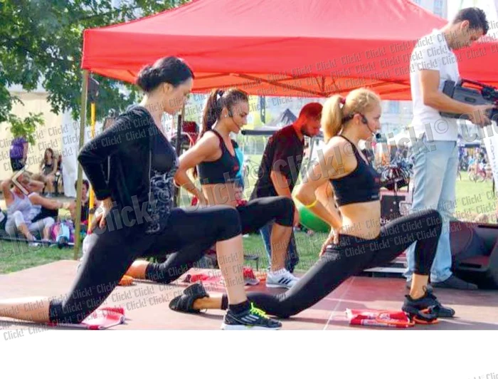 
    Andreea Marin a făcut sport chiar şi în aer liber  