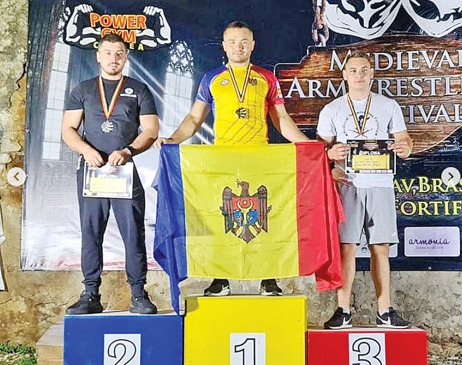 Sportivul are mereu steagul  Moldovei cu el pe podium