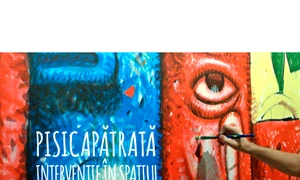 Pisica Pătrată – Intervenție în spațiul Institutului Cervantes din București: trei picturi murale jpeg