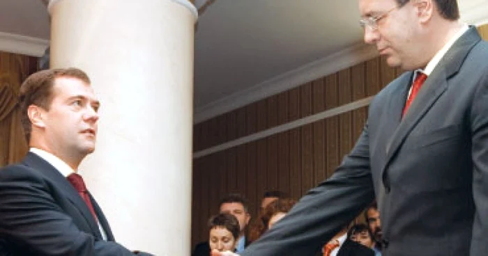 Medvedev l-a ignorat pe Voronin