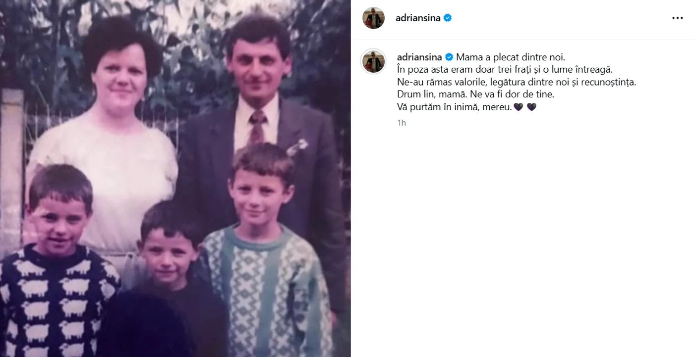 S-a stins din viață mama artistului - Foto: Instagram
