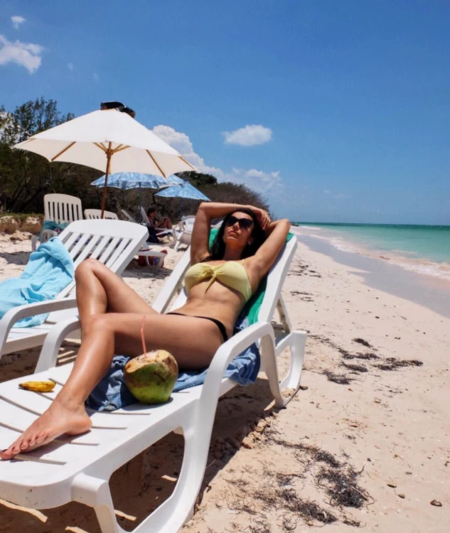 Lili Sandu, în vacanță în Caraibe