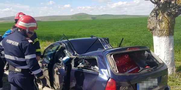 Accident rutier Tulcea FOTO ISU Tulcea