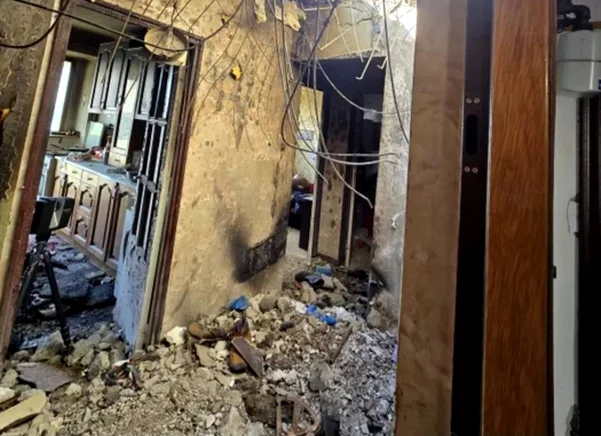 Apartamentul peste care s-a prăbușit drona rusească FOTO: Facebook