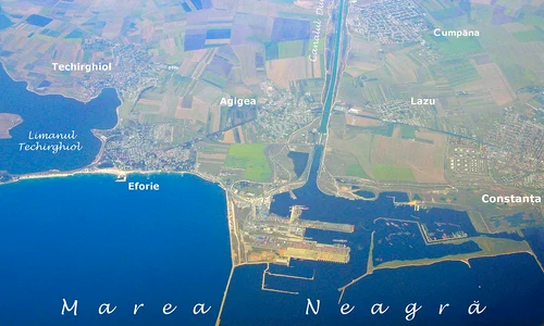 Marea Neagră și Canalul Dunăre-Marea Neagră (© Aleksasfi / Wikimedia Commons)