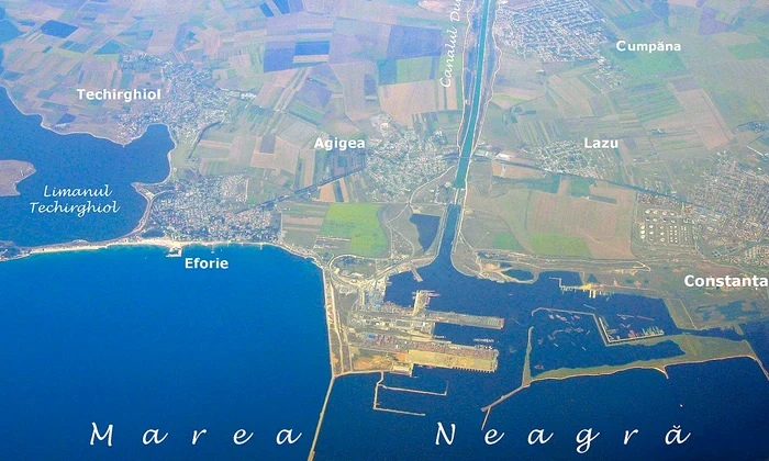 Marea Neagră și Canalul Dunăre-Marea Neagră (© Aleksasfi / Wikimedia Commons)