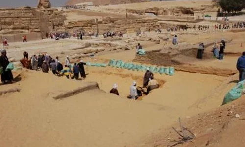 Egiptenii au găsit pereţii marelui Sfinx jpeg