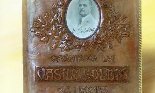 Cuvântarea  lui Vasile  Goldiş, momentul zero al naşterii României mari jpeg