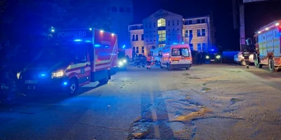 incendiu centru medical arad  FOTO ISU Arad jpg