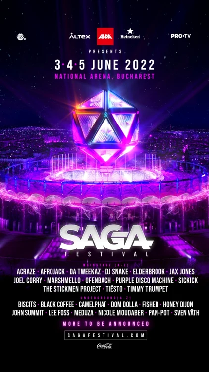 Saga Festival - line -up interior
