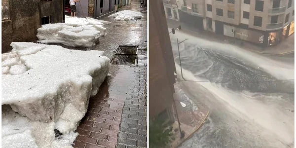 furtuni puternice in Murcia Spania foto captura instagram png