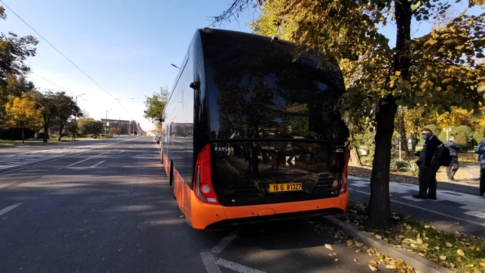 Turcii de la Karsan au prezentat la Timişoara unul din modelele lor de autobuz electric FOTO Ş.Both