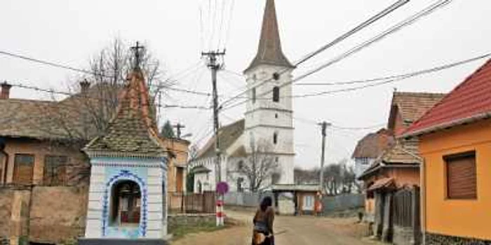 Imagine cu Biserica din satul Sibiel