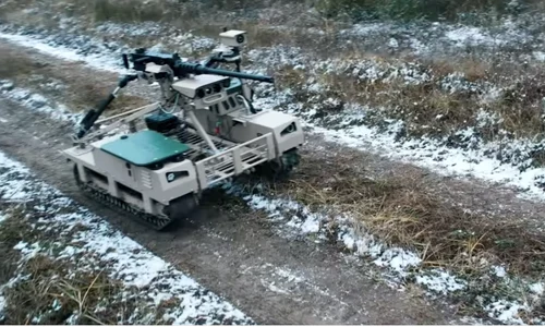 Ucraina a introdus în serviciu sistemul robotizat Droid TW 12.7. FOTO captură