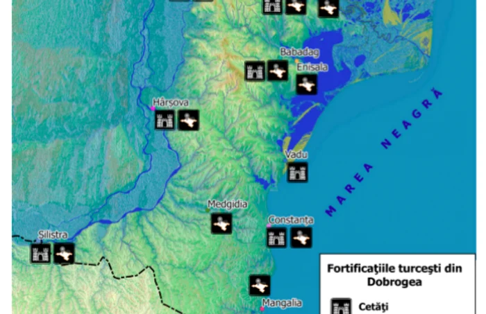 Cetăţile medievale din Dobrogea otomană Sursa studiu arheologic Dobrogea otomană