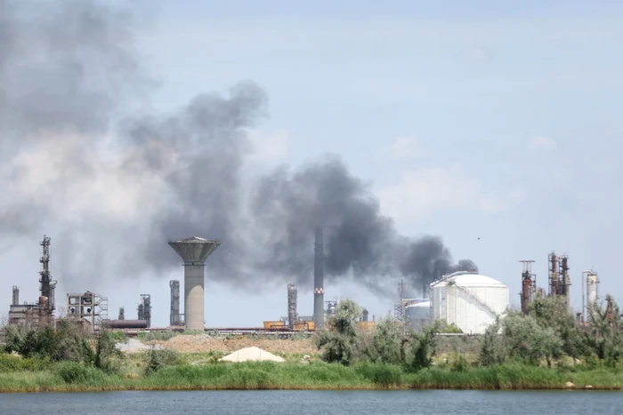 Explozie la Rafinăria Petromidia din Năvodari 2 iulie 2021 FOTO Inquam Photos / Costin Dinca