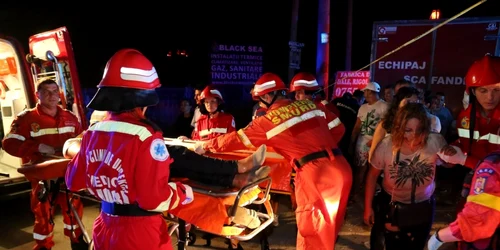 accident microbuz cazut in Dambovita FOTO ISU