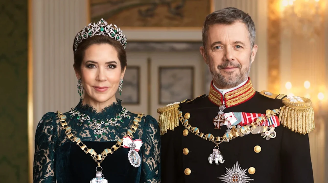 Regele Frederik și Regina Mary, portret de gală PNG
