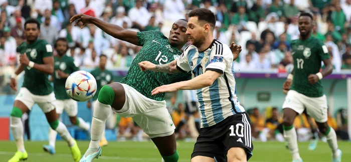 Arabia Saudită a învins surprinzător Argentina lui Lionel Messi. Foto EPA EFE