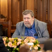 Nicușor Dan, întâlnire cu Bogdan Hossu FOTO Administrația Prezidențială