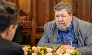 Nicușor Dan, întâlnire cu Bogdan Hossu FOTO Administrația Prezidențială