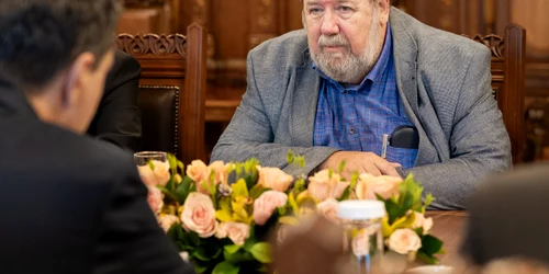 Nicușor Dan, întâlnire cu Bogdan Hossu FOTO Administrația Prezidențială
