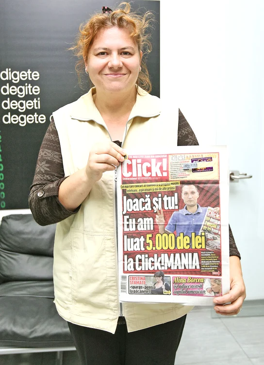 
    Cu banii câştigaţi, Daniela Ciucaşu îi va cumpăra băiatului ei hăinuţeFoto: Click!  