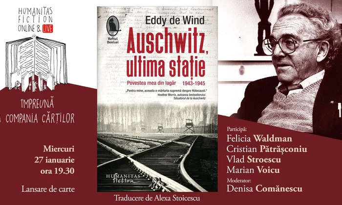 Lansare de carte online&live | Auschwitz, ultima stație  Povestea mea din lagăr  1943 1945 jpeg