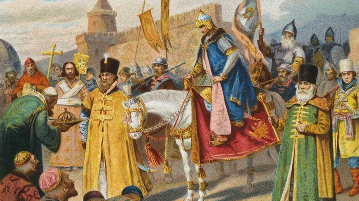 Calendar 16 ianuarie: 1547 Ivan al IV lea (cel Groaznic) a fost încoronat ţar al Rusiei jpeg