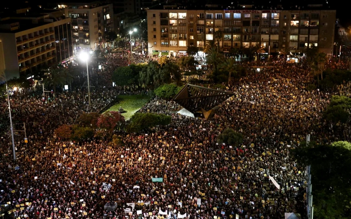 Proteste în Israel împotriva reformei judiciare. Foto: Arhiva Adevărul
