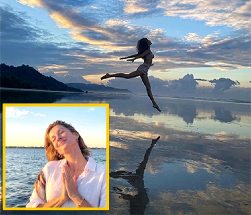 Gisele Bundchen, 41 de ani, perfectă la asfinţit pe plajă, în Costa Rica