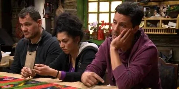 "Ferma vedetelor" - Lucian Viziru, îngândurat, alături de Ionuţ Iftimoaie şi Doiniţa Oancea