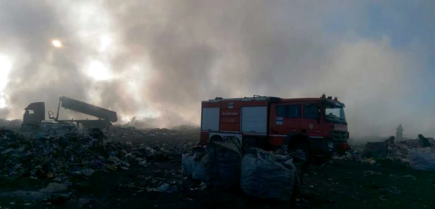 Depozitul este folosit temporar, până la deschiderea celui ecologic, de la Bălteni