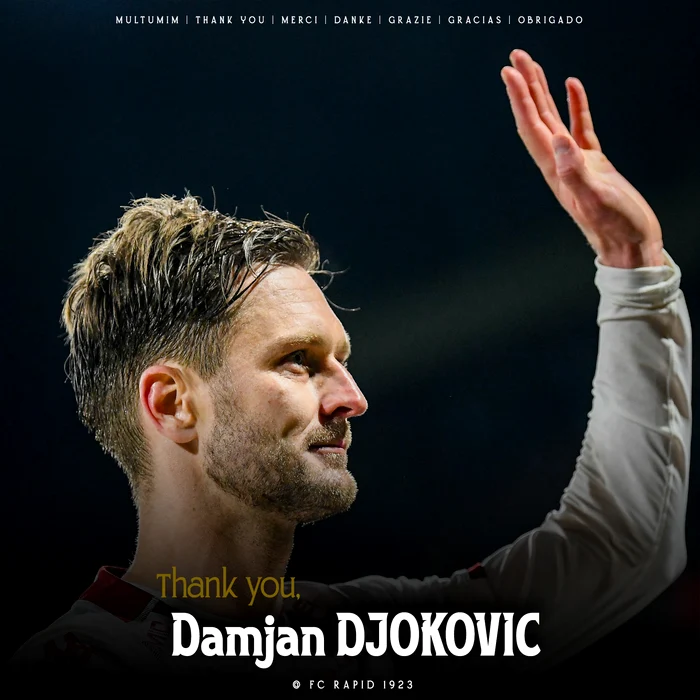 Damjan Djokovic părăsește Rapidul înaintea startului noului sezon