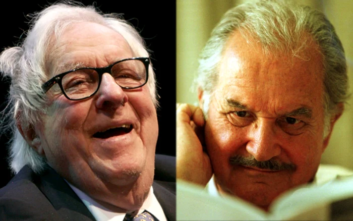 Ray Bradbury (stânga) şi Carlos Fuentes. FOTO:Gettyimages / Reuters