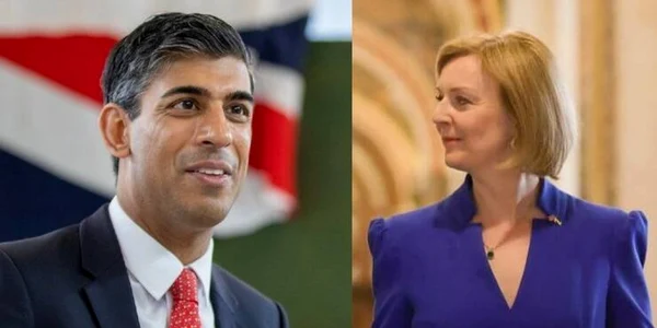 Rishi Sunak şi Liz Truss 
