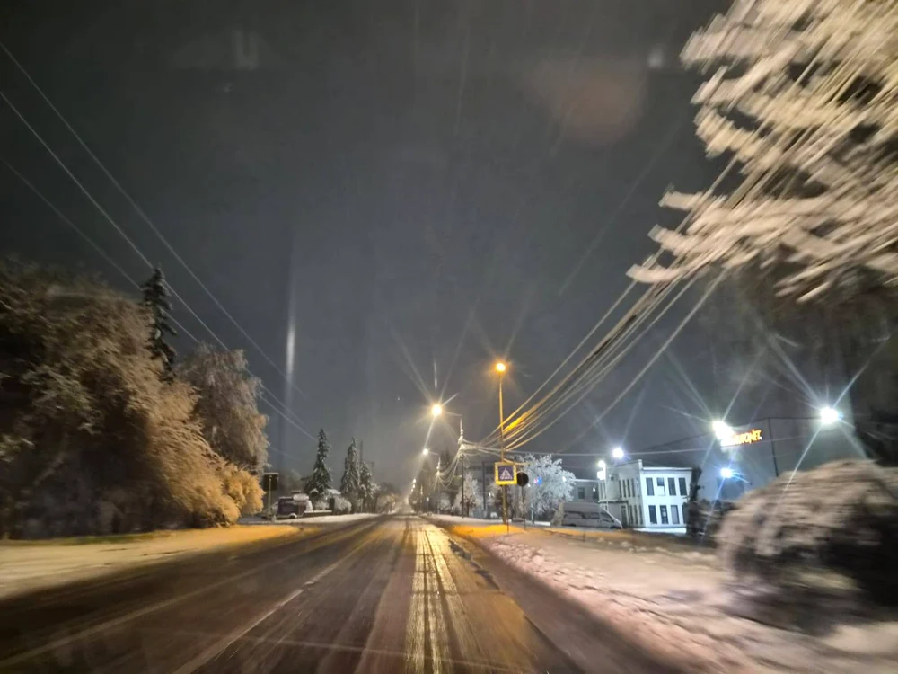 Stradă din Bistrița FOTO: FB