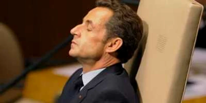 Sarkozy aţipeşte înaintea discursului de la Adunarea Generală a ONU din New York