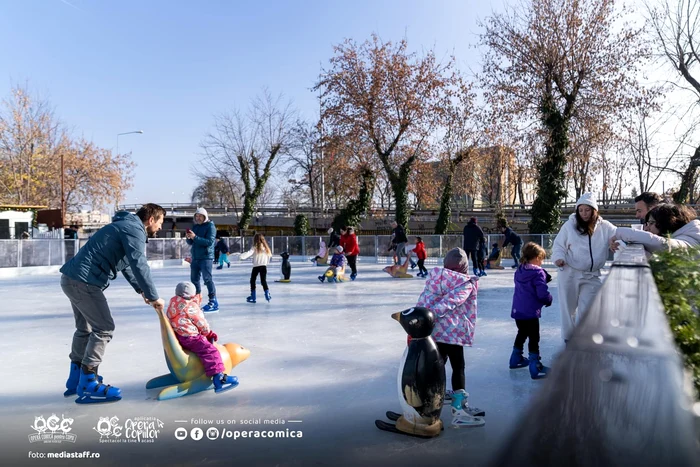 Patinoarul. FOTO Facebook Nicușor Dan