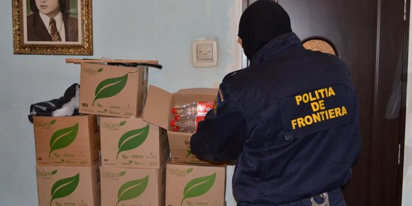 captură de ţigări de contrabandă 