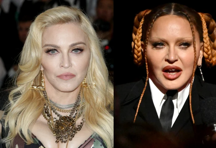 Madonna, portret, în urmă cu 7 ani. Madonna, portret la Premiile Grammy 2023