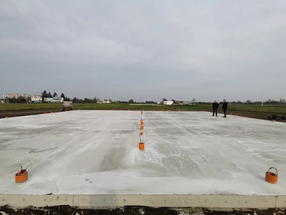 Heliportul, prima investiție importantă de pe aerodrom FOTO Ștefan Both