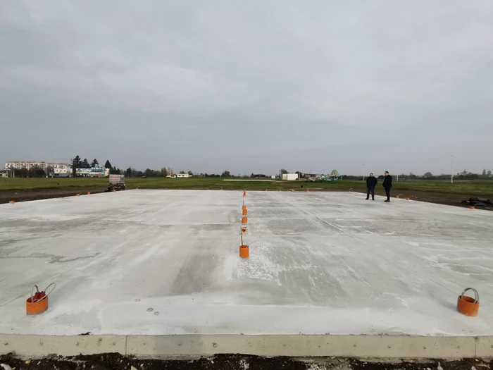 Heliportul, prima investiție importantă de pe aerodrom FOTO Ștefan Both